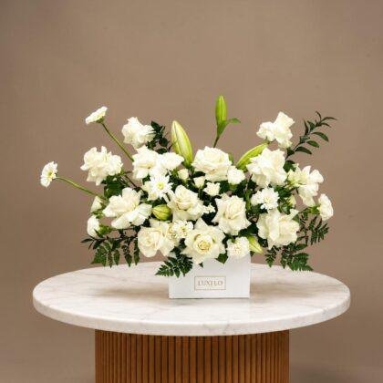 White Floral Gift-LXF-1475