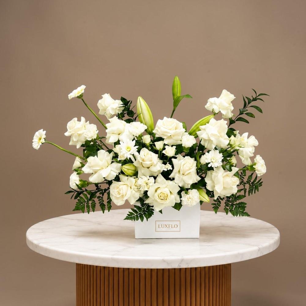 White Floral Gift-LXF-1475