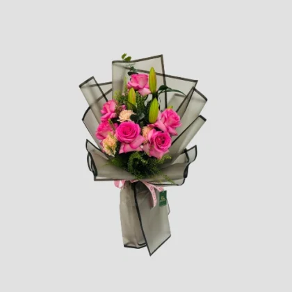 Pink Elegance Bouquet-LXF-1434