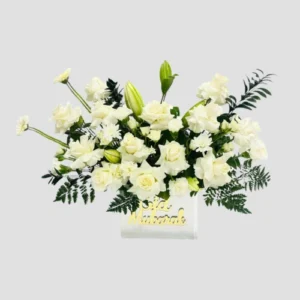 White Floral Eid Gift-LXF-1474