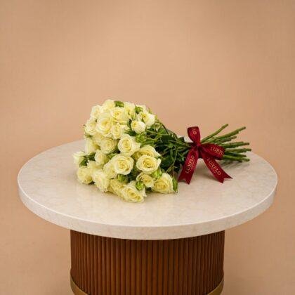 Wholesale-White Baby Roses-LXF-1522