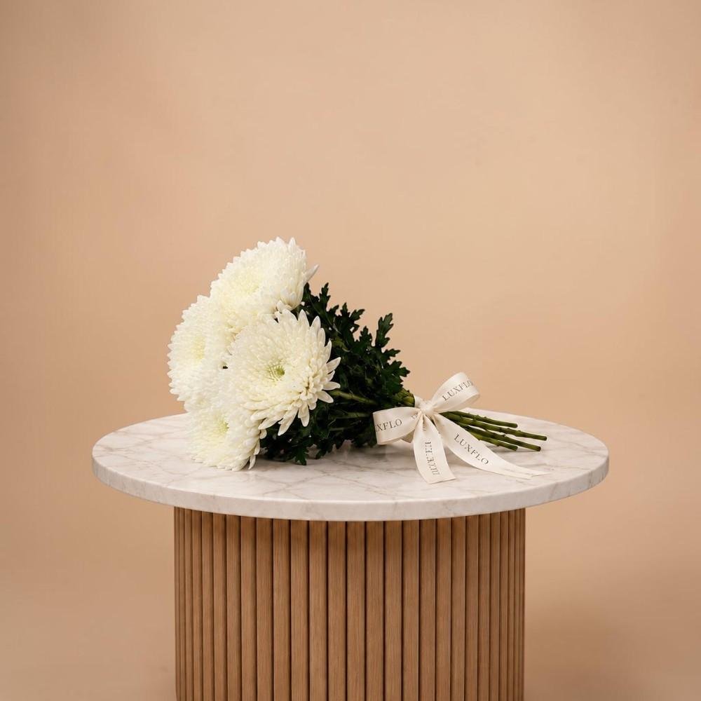 Wholesale-White Chrysanthemum Deco-LXF-1551