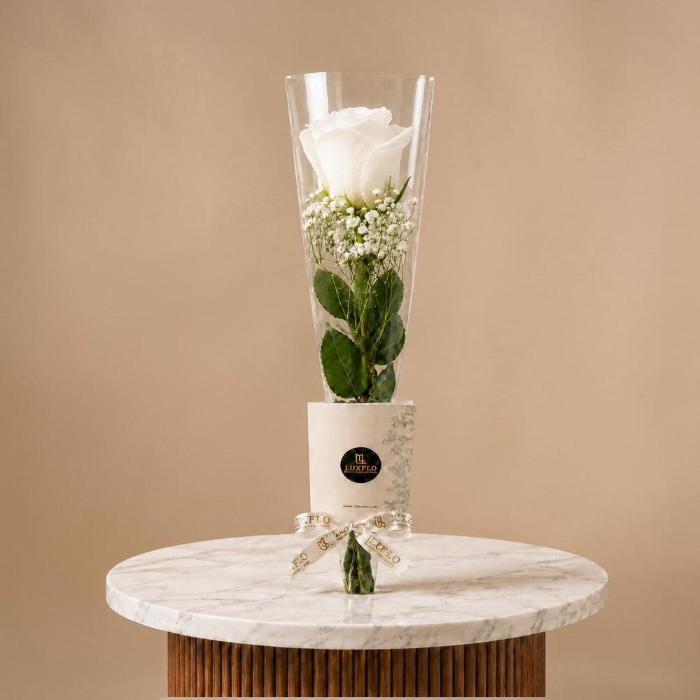 Single Flower-White-LXF-1615