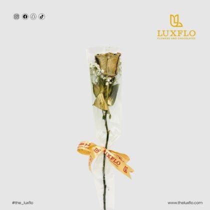 Single Flower-Gold Rose-LXF-1623