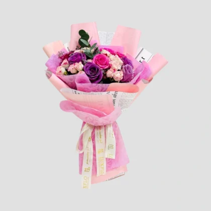 Pink Bloom Bouquet-LXF-1779