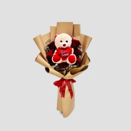 Cuddly Teddy Rose Gift-LXF-1826