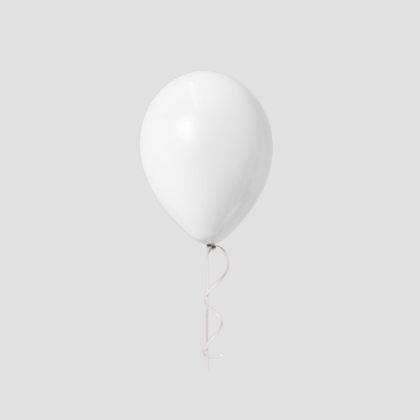 Helium White Balloon-LXF-1743