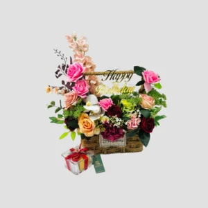 Birthday Bloom Basket-LXF-1910