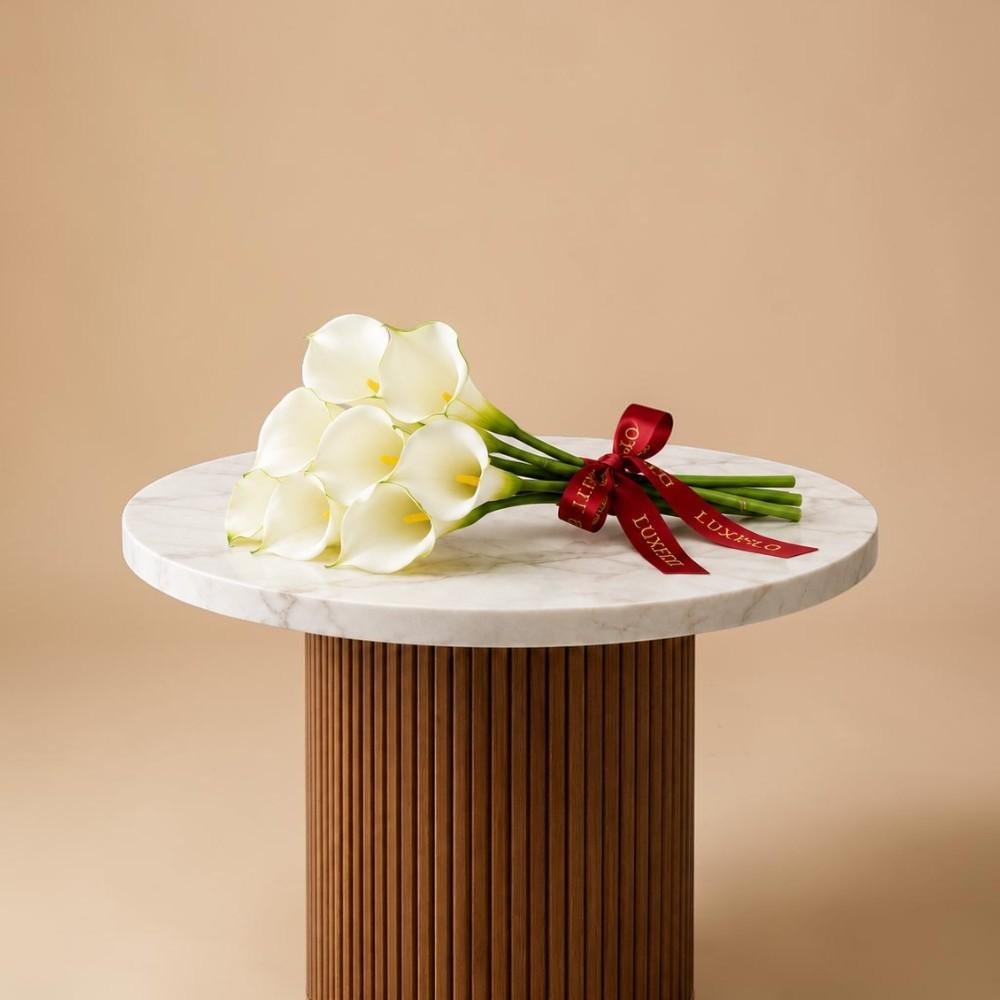 Wholesale-White Calla lily -LXF-1988