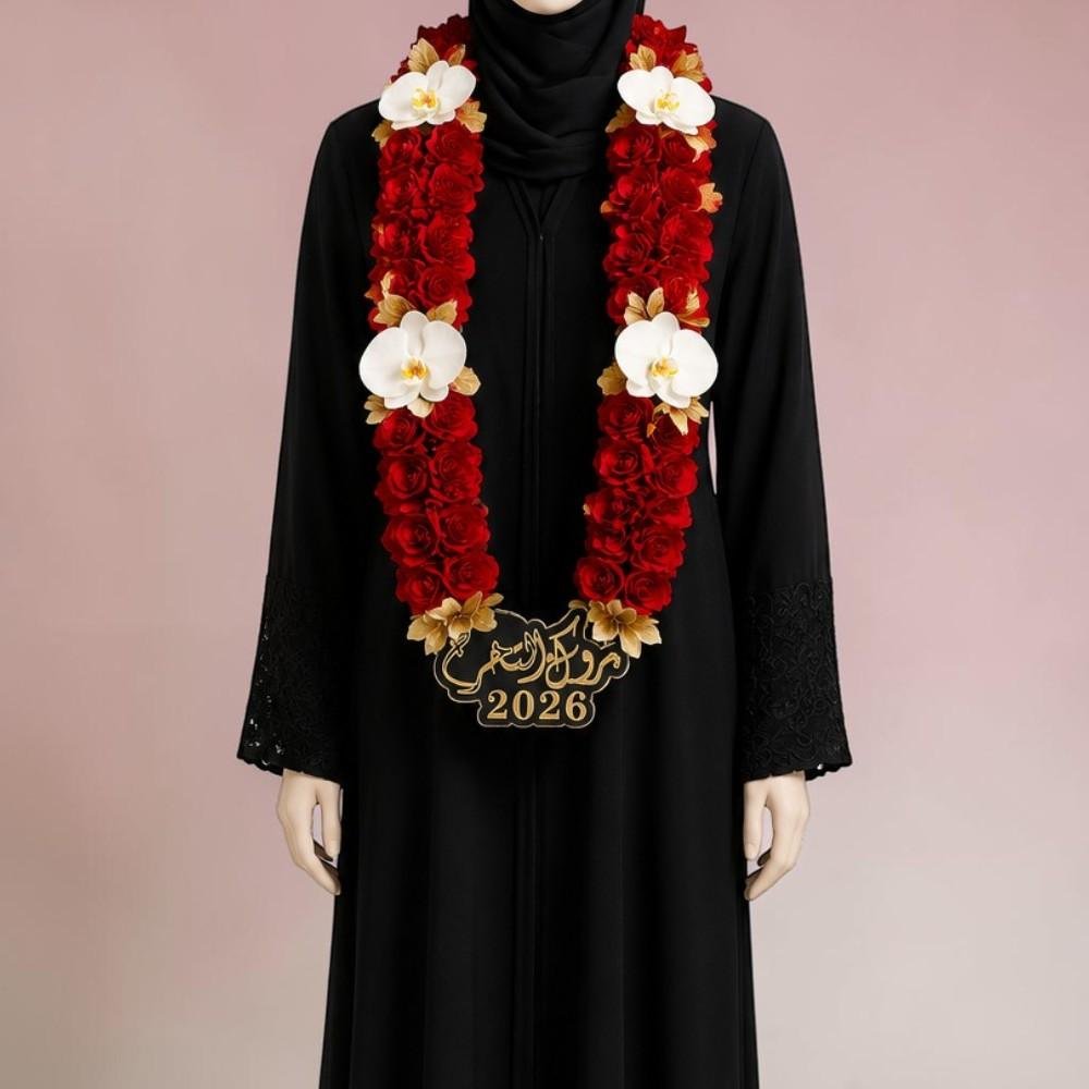 Graduation Flower Necklace-LXF-1002