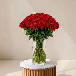 Red Rose vase-LXF-1023